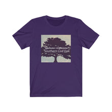 Load image into Gallery viewer, “Quercus virginiana” commonly known as the Southern Live Oak - Unisex Jersey Short Sleeve Tee
