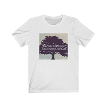 Load image into Gallery viewer, “Quercus virginiana” commonly known as the Southern Live Oak - Unisex Jersey Short Sleeve Tee
